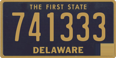 DE license plate 741333