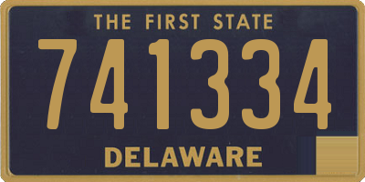 DE license plate 741334