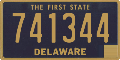 DE license plate 741344