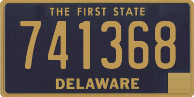 DE license plate 741368
