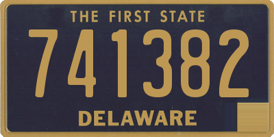 DE license plate 741382