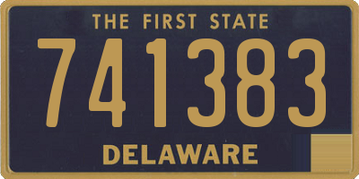 DE license plate 741383