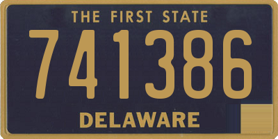 DE license plate 741386