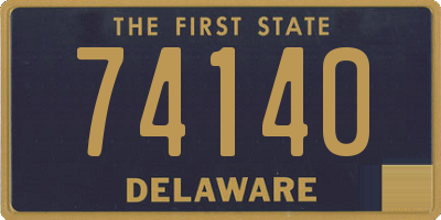 DE license plate 74140