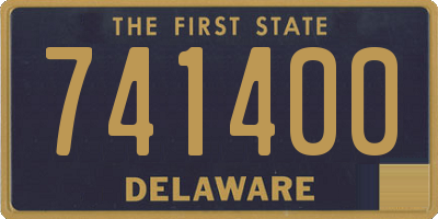 DE license plate 741400