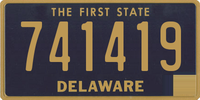 DE license plate 741419