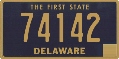 DE license plate 74142
