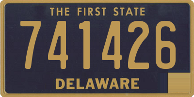 DE license plate 741426