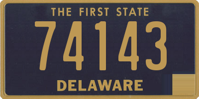 DE license plate 74143