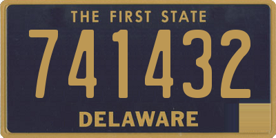 DE license plate 741432