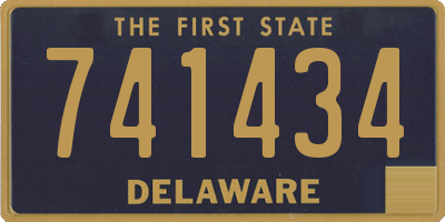DE license plate 741434