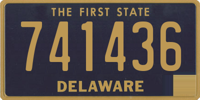 DE license plate 741436