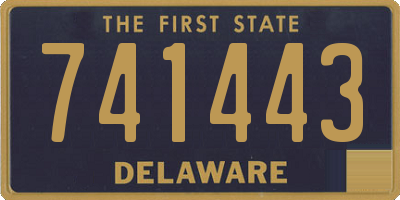 DE license plate 741443