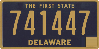 DE license plate 741447