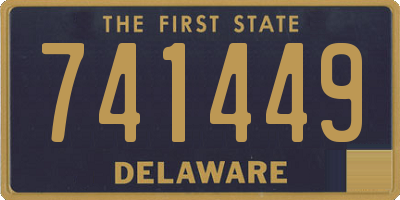 DE license plate 741449