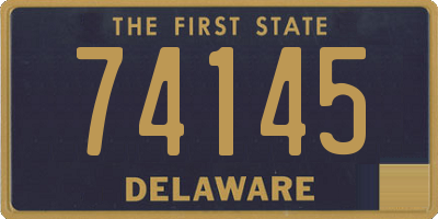 DE license plate 74145