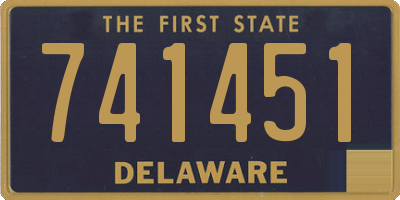 DE license plate 741451