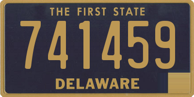 DE license plate 741459