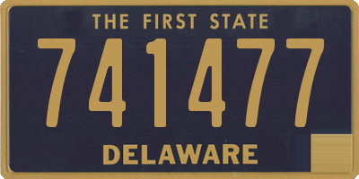 DE license plate 741477