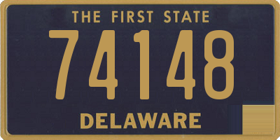 DE license plate 74148