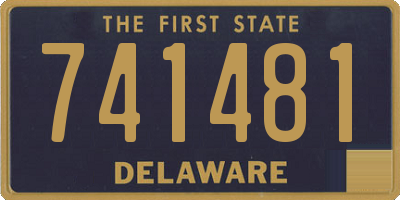 DE license plate 741481