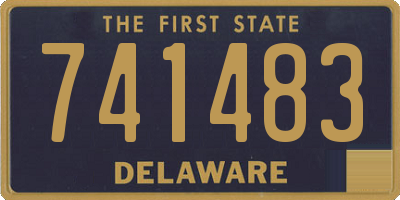 DE license plate 741483