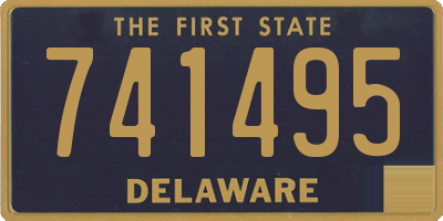 DE license plate 741495