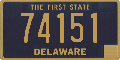DE license plate 74151