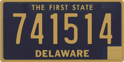 DE license plate 741514