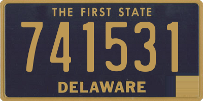 DE license plate 741531