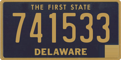 DE license plate 741533
