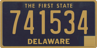 DE license plate 741534