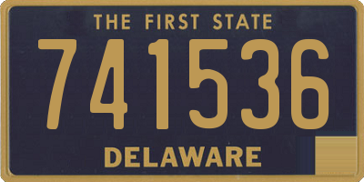 DE license plate 741536