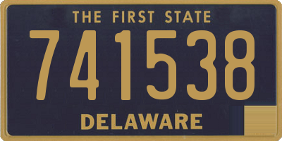 DE license plate 741538