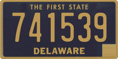 DE license plate 741539