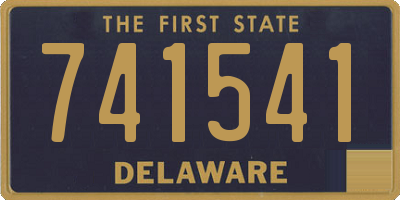 DE license plate 741541