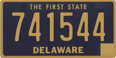 DE license plate 741544