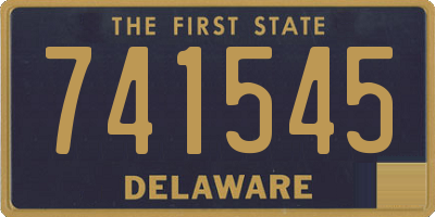 DE license plate 741545