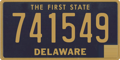 DE license plate 741549