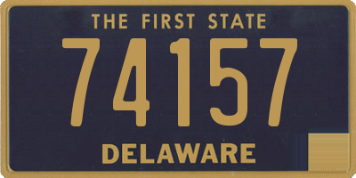 DE license plate 74157