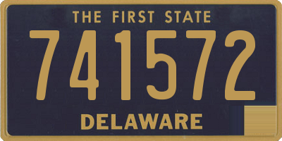 DE license plate 741572