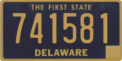 DE license plate 741581
