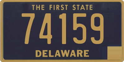 DE license plate 74159