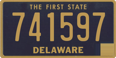 DE license plate 741597