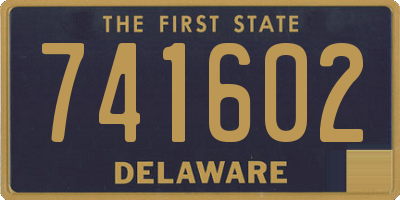 DE license plate 741602