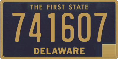 DE license plate 741607