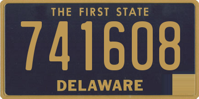 DE license plate 741608