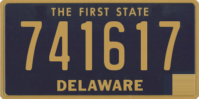 DE license plate 741617