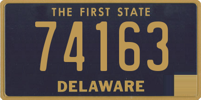 DE license plate 74163