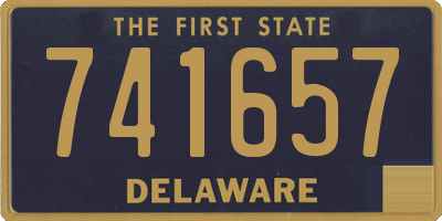 DE license plate 741657